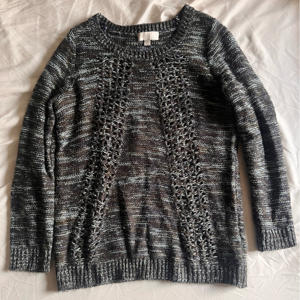 Olive & Oak Charcoal and Light Gray Sweater